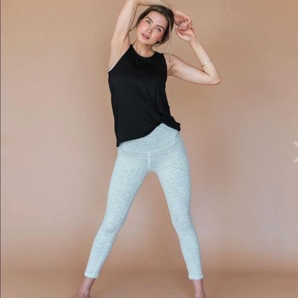 ALBION INTENTION COMPRESSION LEGGINGS, HEATHER GREY